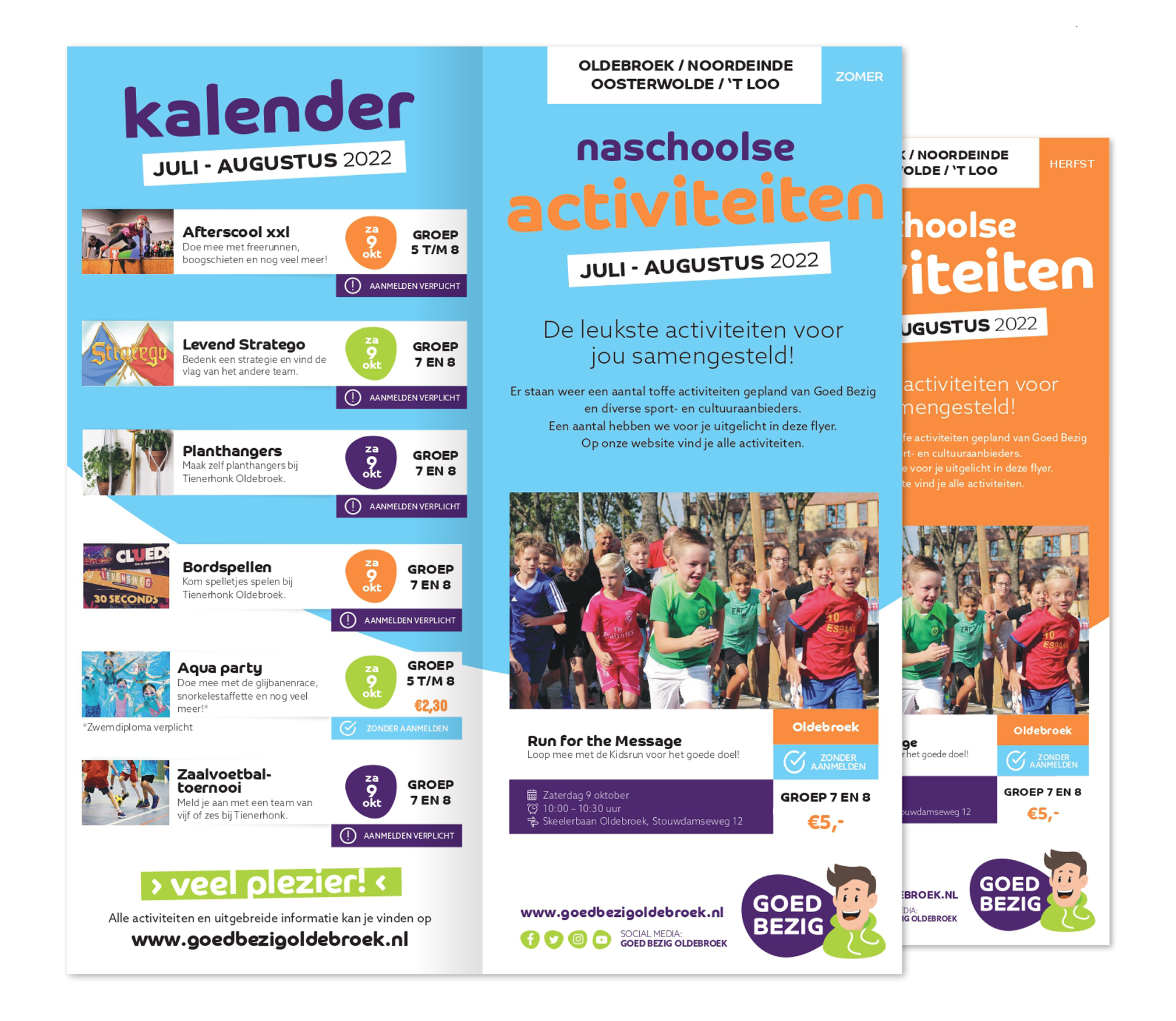 Voorbeeld flyers naschoolse activiteiten