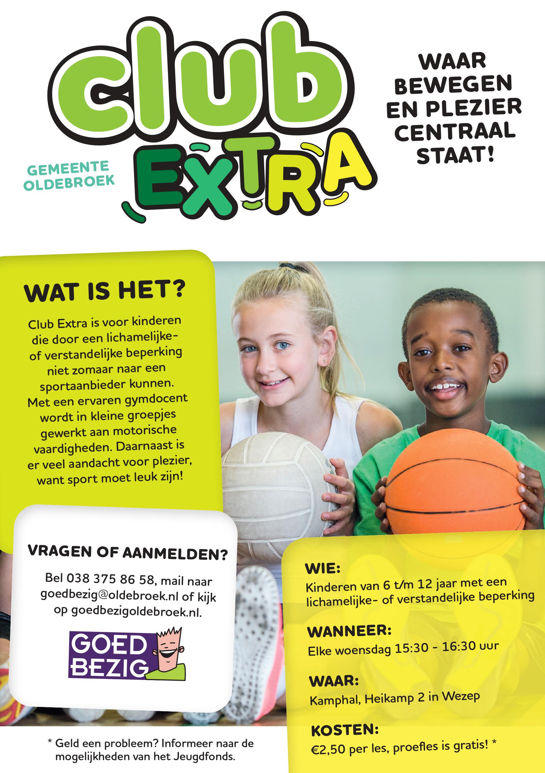 Flyer Club Extra Goed Bezig Oldebroek