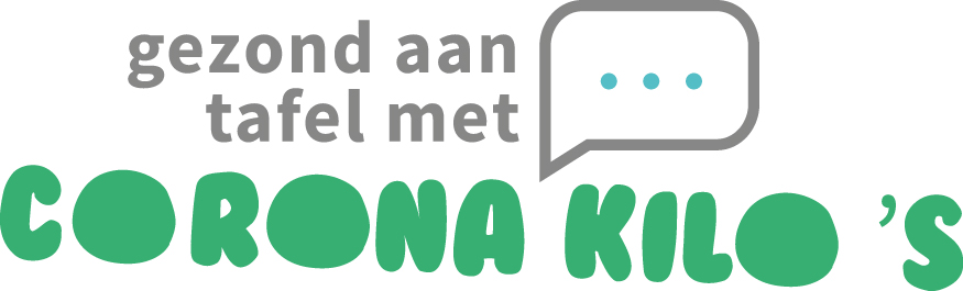 Logo Gezond aan tafel met coronakilo's